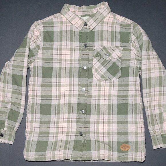 Bass Pro Shops Outdoor Kids Youth Pink and Green Plaid Snap Jacket Size Large - Picture 1 of 16
